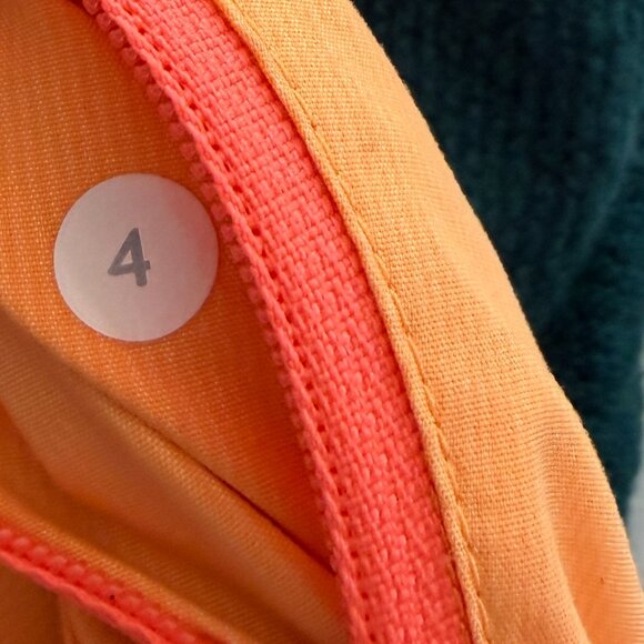 Lululemon orange shorts athletic 4 women's - Picture 5 of 5